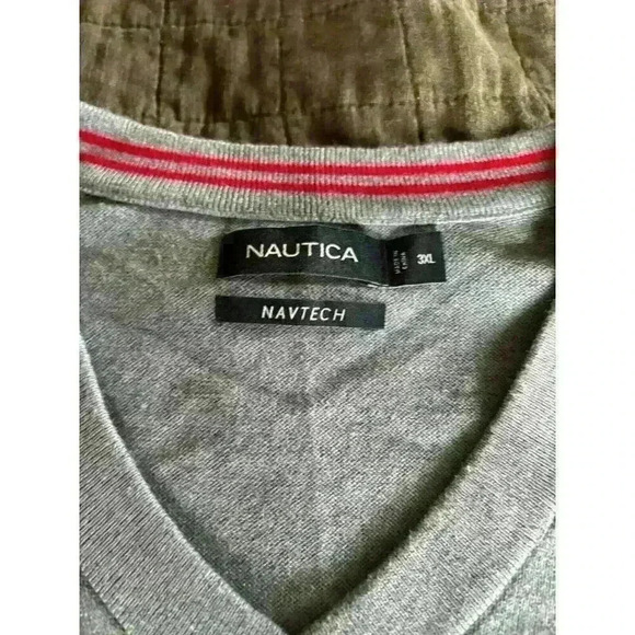 Nautica Men's Big and‎ Tall VNeck Cotton Blend Sweater 3XL - Picture 2 of 5
